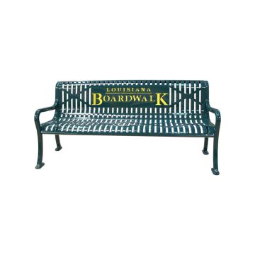 287be100-diamond-pattern-bench-with-back-slatted-metal-personalizable-multi-color
