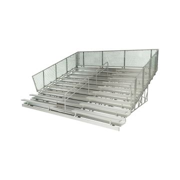335bl625-10-row-galvanized-steel-frame-aluminum-bleachers-non-elevated-chain-link-guardrail-systems