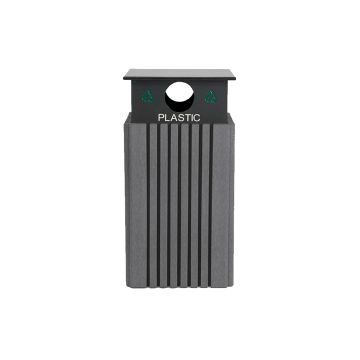 488tr170-40-gallon-recycling-receptacle-with-plastic-cap-squarer-liner-included-recycled-plastic-charocal