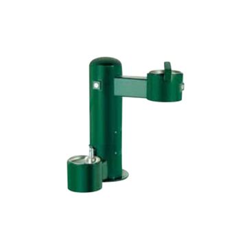 648wf230-l-series-drinking-fountain-with-pet-fountain-metal-surface-mount
