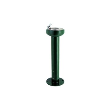 648wf290-r-series-drinking-fountain-single-metal-pedestal-surface-mount-push-button