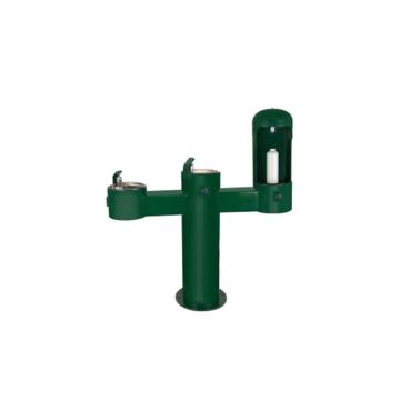 648wf330-water-bottle-filling-station-&-dual-drinking-fountain-metal-surface-mount