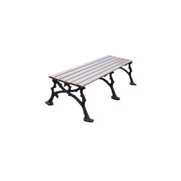 936be115-5ft-woodland-bench-slatted-backless-cast-aluminum-frame