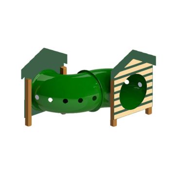 BARK-428-Recycled-Curved-Tunnel-w-dog-house