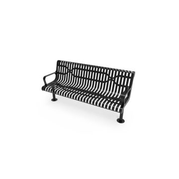 Bench-Contoured-With-Armrest-Strap-Metal-Surface-Mount-ParkTastic