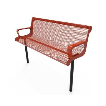 Bench-ParkTastic-Contoured-With-Arm-Inground