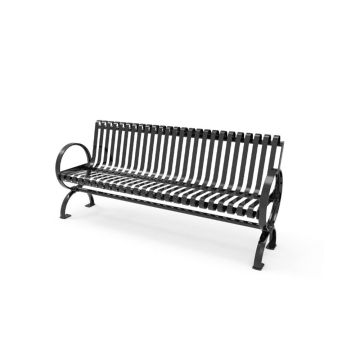 Bench-Village-With-Rolled-Back-Strap-Metal-ParkTastic