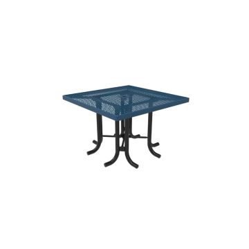 Patio-Table-46-Inch-Square-With-No-Seats-Expanded-Metal-ParkTastic