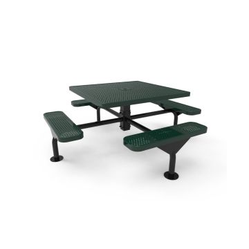 Picnic-Table-46-Inch-Square-Pedestal-Nexus-Perforated-Metal-Surface-Mount-ParkTastic