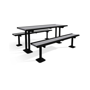 Richmond Recycled Plastic Portable Picnic Table - Pedestal