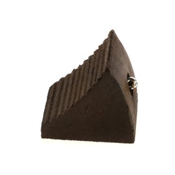 Wheel-Chock-Ribbed-Contoured-Heavy-Duty-One-Sided-Black