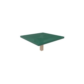 green-tan-Dog-Grooming-Table-Square-Perforated-Metal-ParkTastic