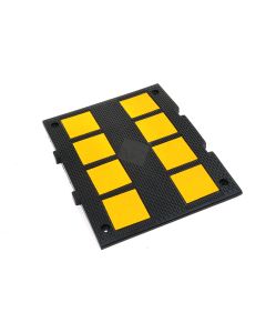 Speed Hump - Molded Rubber - 10-15 MPH - 18 3/4" Wide x 1 1/8" Tall