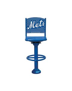 Swivel Bar Chair - Perforated Steel - Personalizable - 45 1/2" Tall