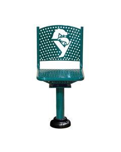 33 1/2" Tall"H - Swivel Chair - Perforated Steel - Personalizable