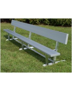 All Aluminum - Players Bench - Backrest - Portable