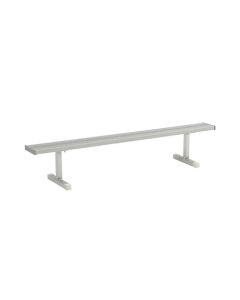 All Aluminum - Players Bench - Backless - Portable - Square Tube Leg Design