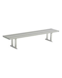 All-Aluminum Players Bench - Square Tube & Angle Leg Design - Backless