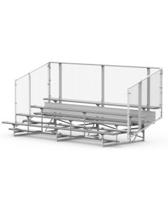 4 Row Aluminum Bleacher - Baseline Series