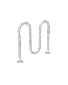 5 Bike Contemporary Loop Rack - Galvanized