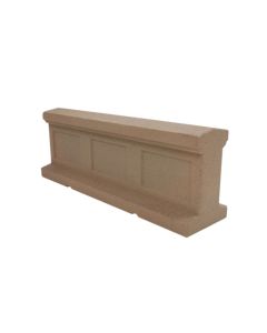 45 Degree Angle Concrete Wall Barrier - 66" x 24" x 35"