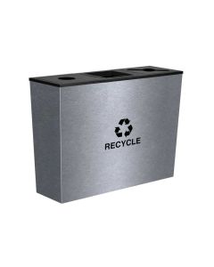 Metro Collection - Trash Receptacle - Stainless Steel
