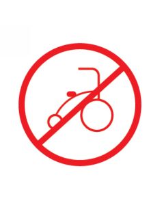 No Trikes Sign