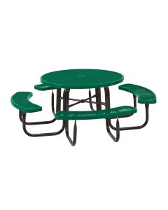 622pt120-E-Series 46 Round Picnic Table-green