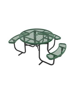 622pt125-E-Series 46 Round ADA Picnic Table-green