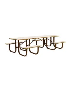 10ft - Shelter Series - Extra Heavy Duty - Picnic Table - 4 Legs - Rectangular - Wooden - ADA