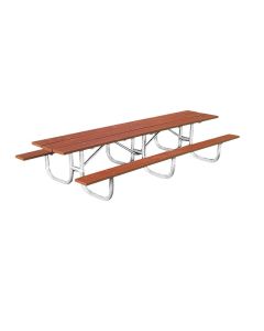 10ft - Shelter Series - Extra Heavy Duty - Picnic Table - 3 Legs - Rectangular - Wooden