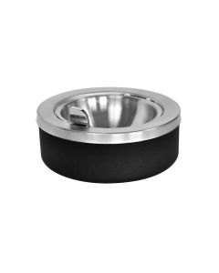 Table Top Ashtray - Black - Steel