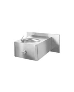 Barrier Free Series - Drinking Fountain - Wall Mounted - With Back Plate - Stainless Steel