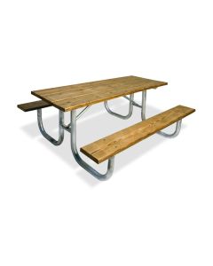 6ft - Extra Heavy Duty - Picnic Table - Rectangular - Wooden