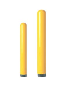 Yellow Powder Coated Threaded Base Bollard