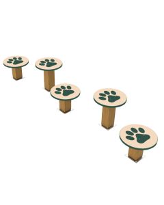 Recycled Stepping Paws Set of 5