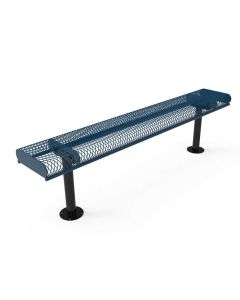 Backless Park Bench - Rolled Edges - ParkTastic
