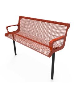 Contoured Park Bench with Side Arms - ParkTastic