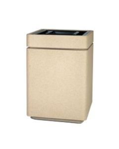 Boulevard Square - Molded Fiberglass - Trash Receptacle