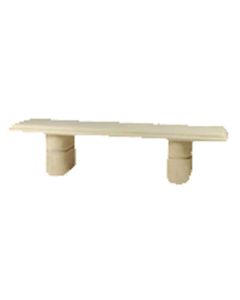 Boulevard - Molded Fiberglass - Bench - Oval Legs