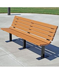 Contour Recycled Plastic Park Bench