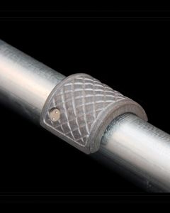 Textured Aluminum Skateboard Deterrent for Handrails with 1.5"OD