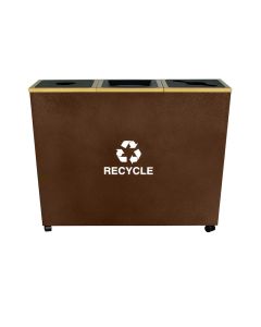 Metro Collection - Trash Receptacle - Hammered Copper