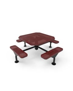 46" Nexus Octagon Pedestal Picnic Table - ParkTastic