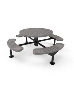 46" Nexus Round Pedestal Picnic Table - ParkTastic