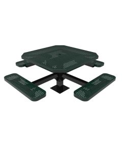 46" Octagon Pedestal Picnic Table - ParkTastic