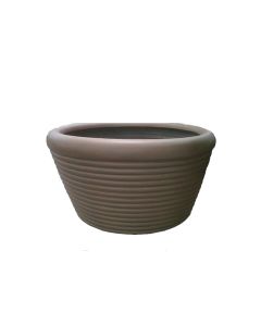 Diego - Round - Low Profile -Molded Fiberglass - Planter