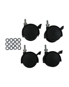 601tr Series - Set of 4 Casters for Kaleidoscope & Metro Series Receptacles