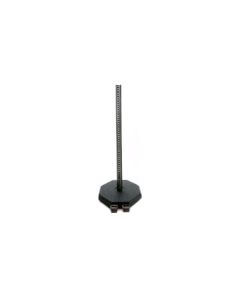 Sign Base - 30 lbs - Octagon - Portable - Molded Rubber - with U-Channel Adaptor & Post