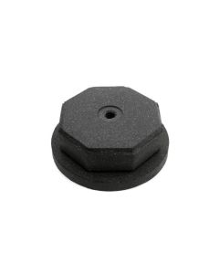 Sign Base - 90 lbs - Round - Portable - Molded Rubber - with Optional PVC Post